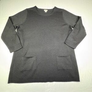 J. Crew Merino Wool Pocket Tunic Sweater Women’s Size XL